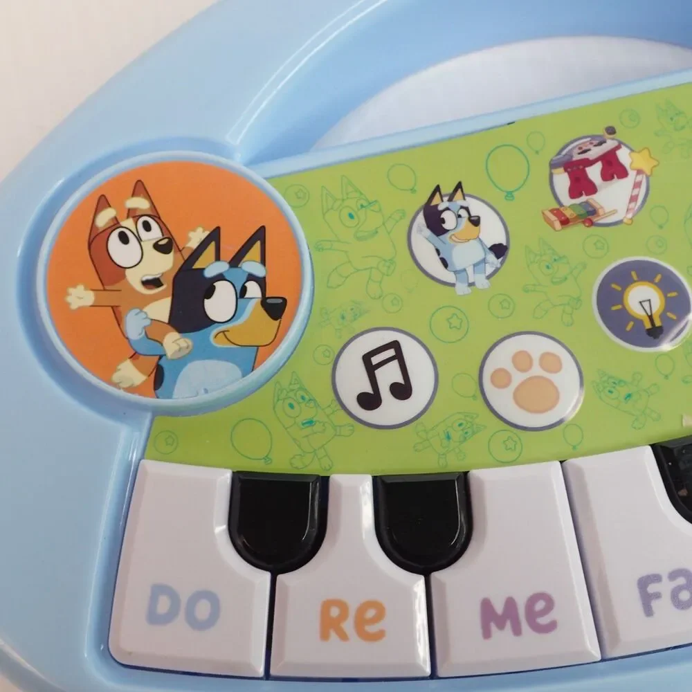 Bluey Musical Toys Lot of 2 Vtech Drum Set & Kidz Toyz Bluey Keyboard